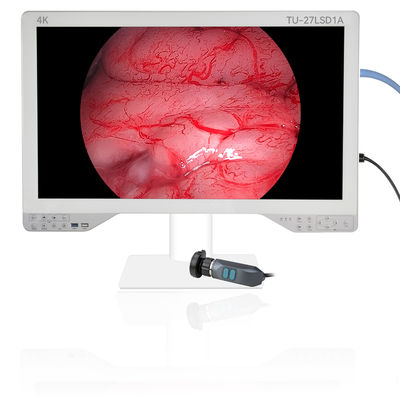 Source de lumière optique Moniteur de qualité médicale 4K de 27 pouces pour système laparoscopique endoscopique