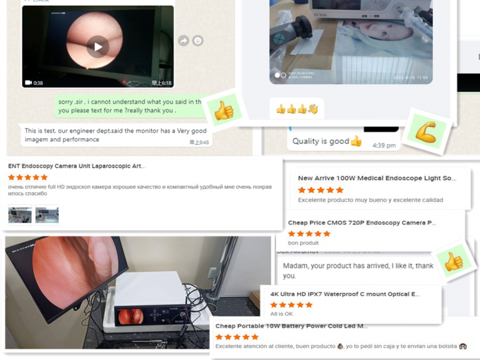 Full HD Endoscope Caméra médicale 100W Source lumineuse pour les ORL Urologie gynécologie Ophthalmologie 3