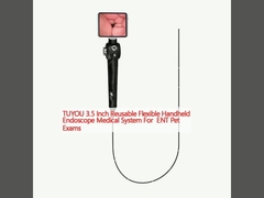 TUYOU 3,5 pouces réutilisable système médical d' endoscope portable flexible pour les examens d' animaux de compagnie ORL